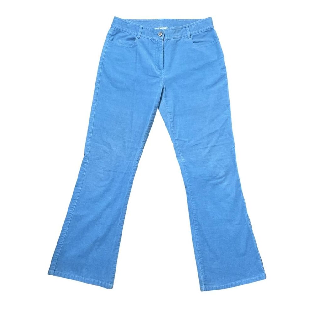 Lilly Pulitzer Vintage White Label Blue Bootcut Corduroy Jeans Size 4